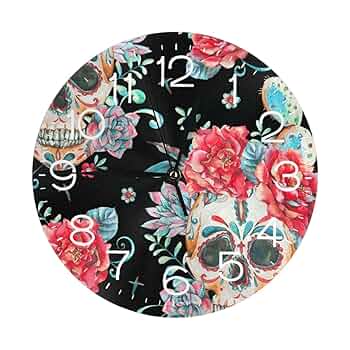 髑髏掛け時計 Amazon.co.jp: 掛け時計 電波時計 髑髏 頭蓋骨 壁掛け時計 直径